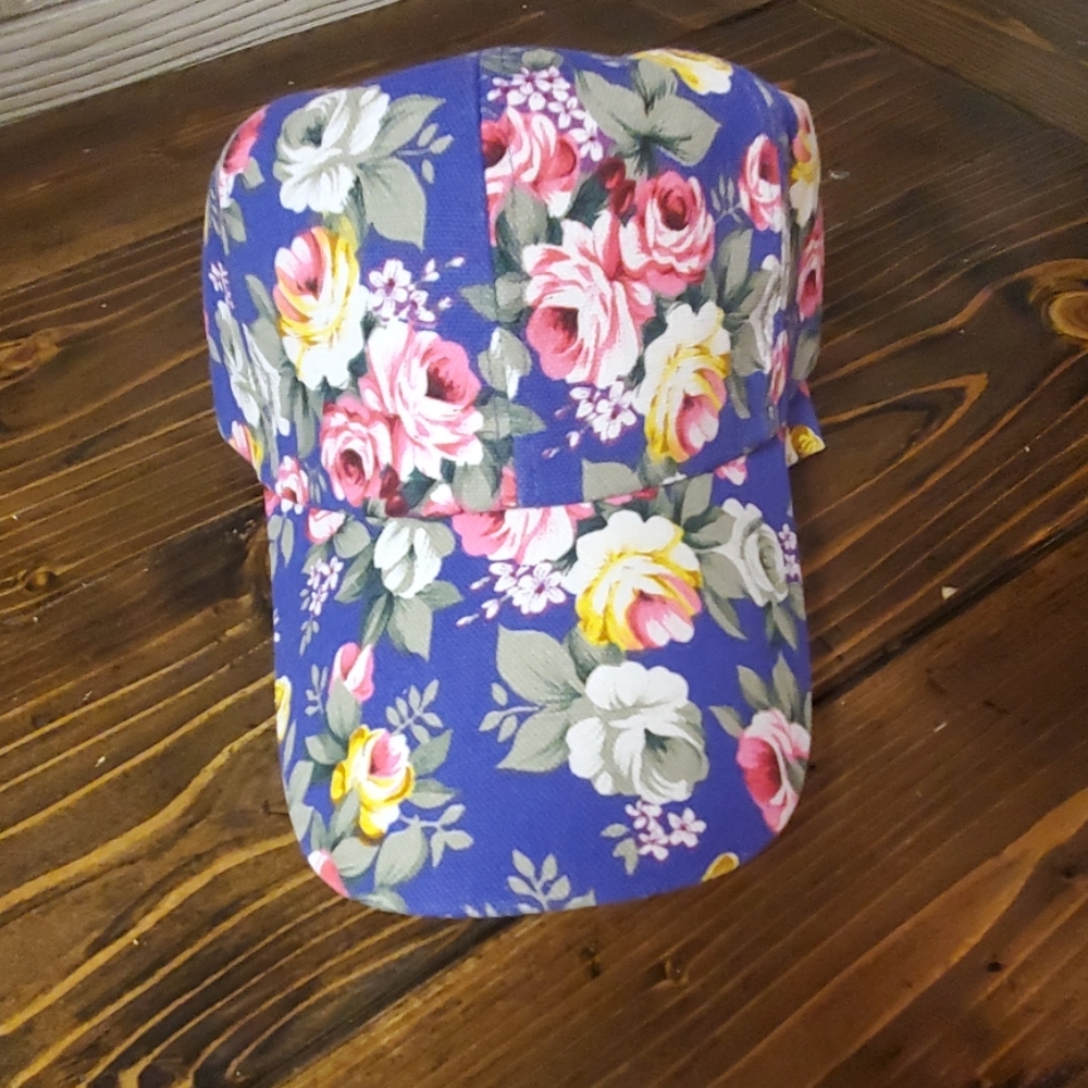Purple Floral Cap